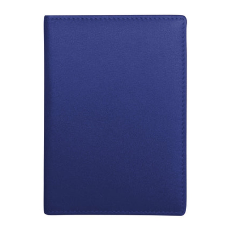 Leather Passport Wallet  Cobalt